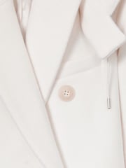 Reiss Cream Clara Atelier Wool and Cashmere Longline Coat - Image 8 of 8