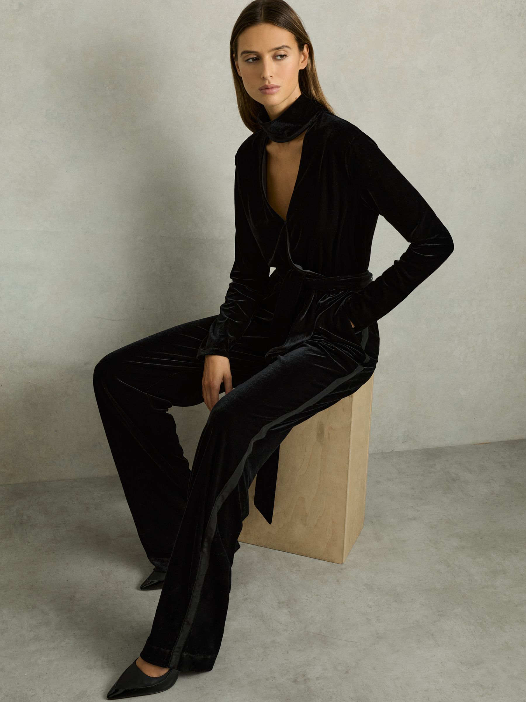 Velvet petite jumpsuit hotsell