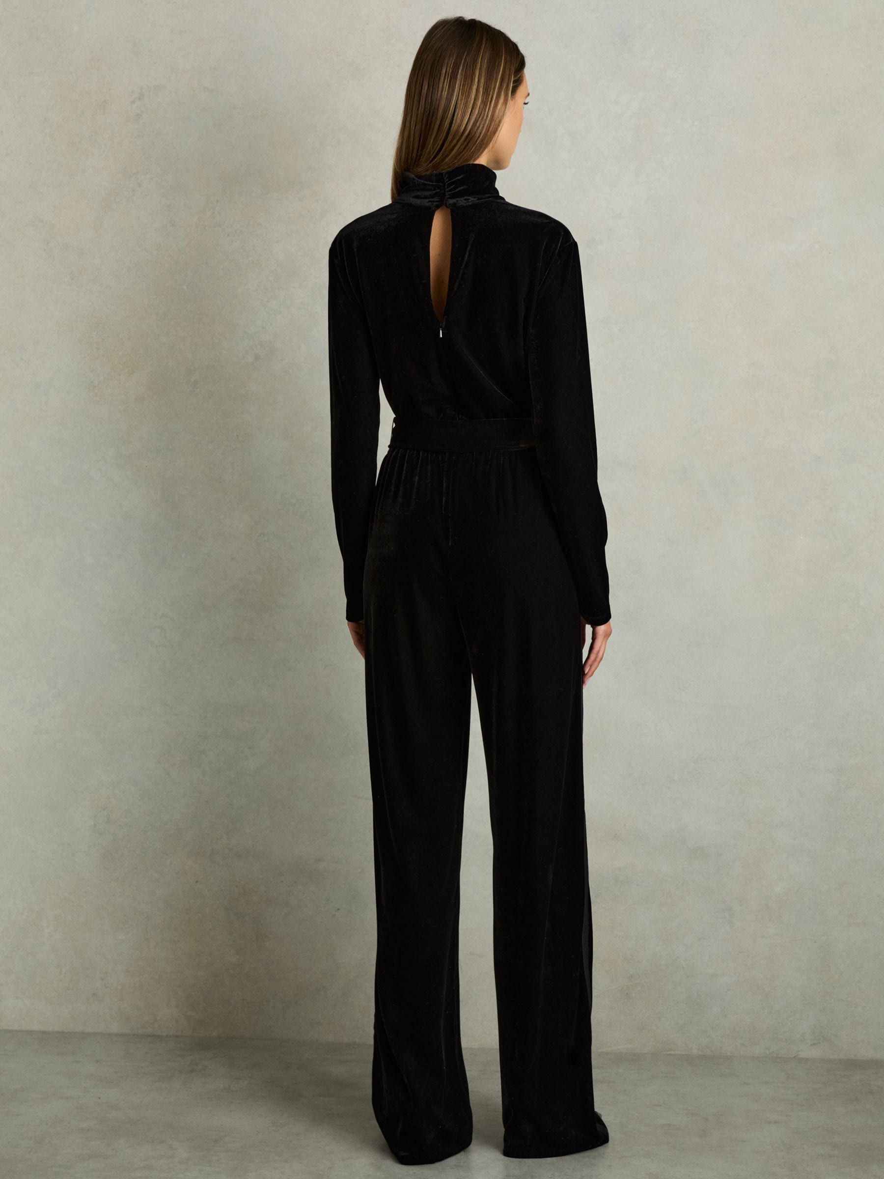 Reiss velvet jumpsuit cheap