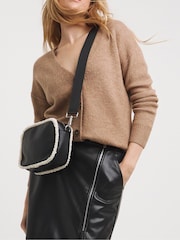 Simply Be Black Shearling Bag - Image 1 of 4