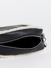 Simply Be Black Shearling Bag - Image 4 of 4
