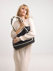 Simply Be Black Shearling Tote Bag - Image 2 of 4