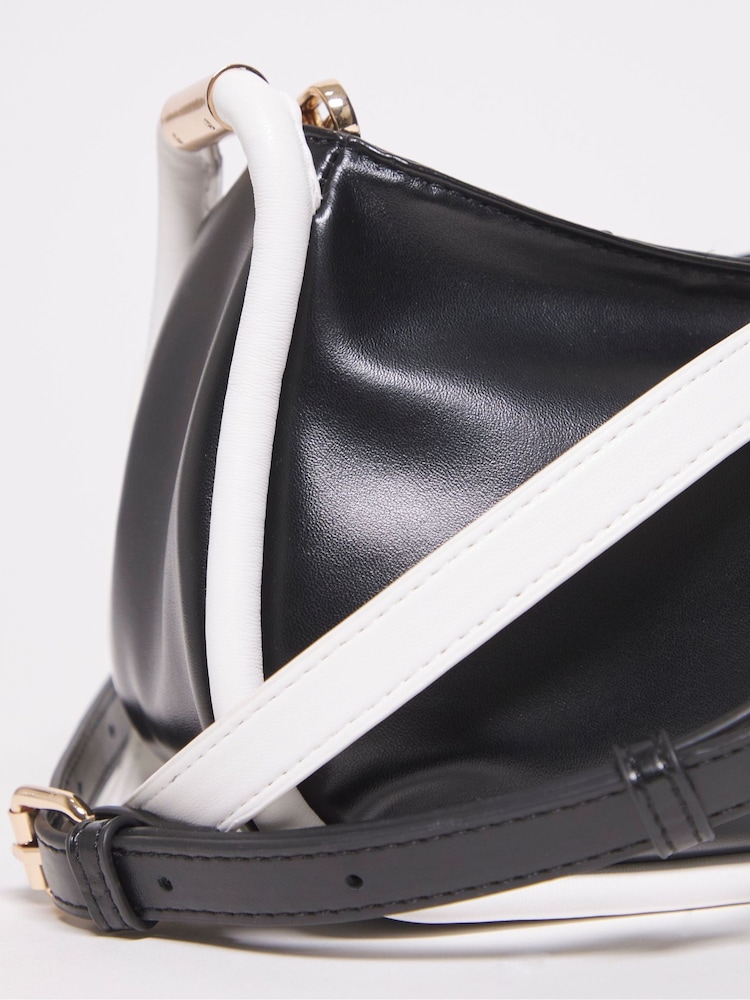 Simply Be Black Contrast Shoulder Bag - Image 4 of 4 Simply Be Black Contrast Shoulder Bag - Image 4 of 4