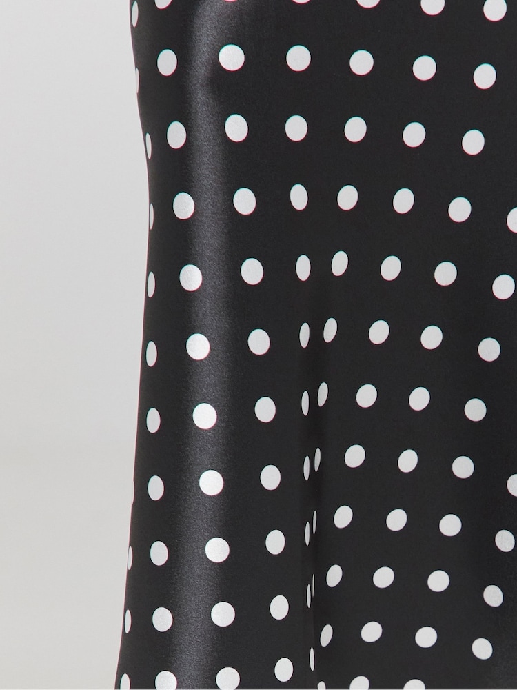Simply Be Black Satin Maxi Skirt - Image 4 of 4