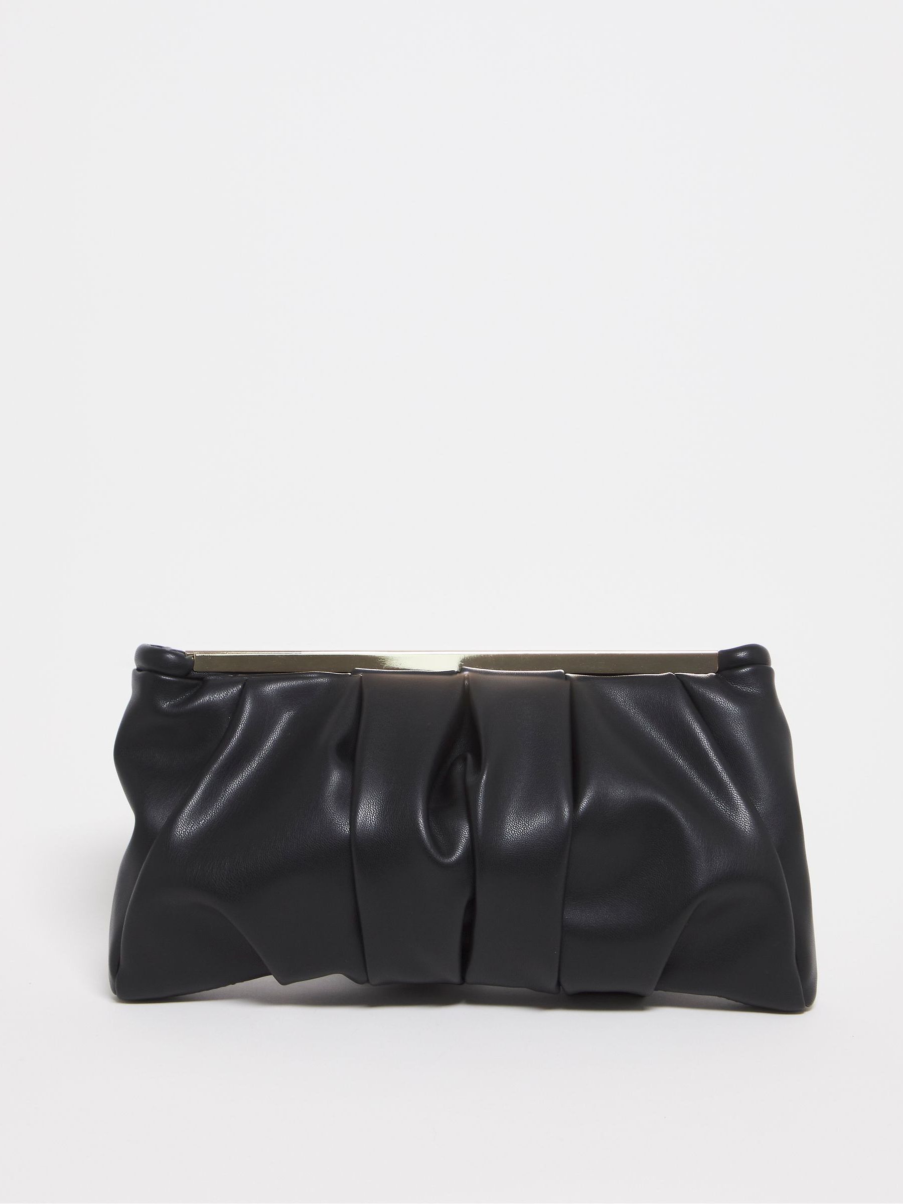 Buy Simply Be Black Ruched Clutch Bag from Next Ireland