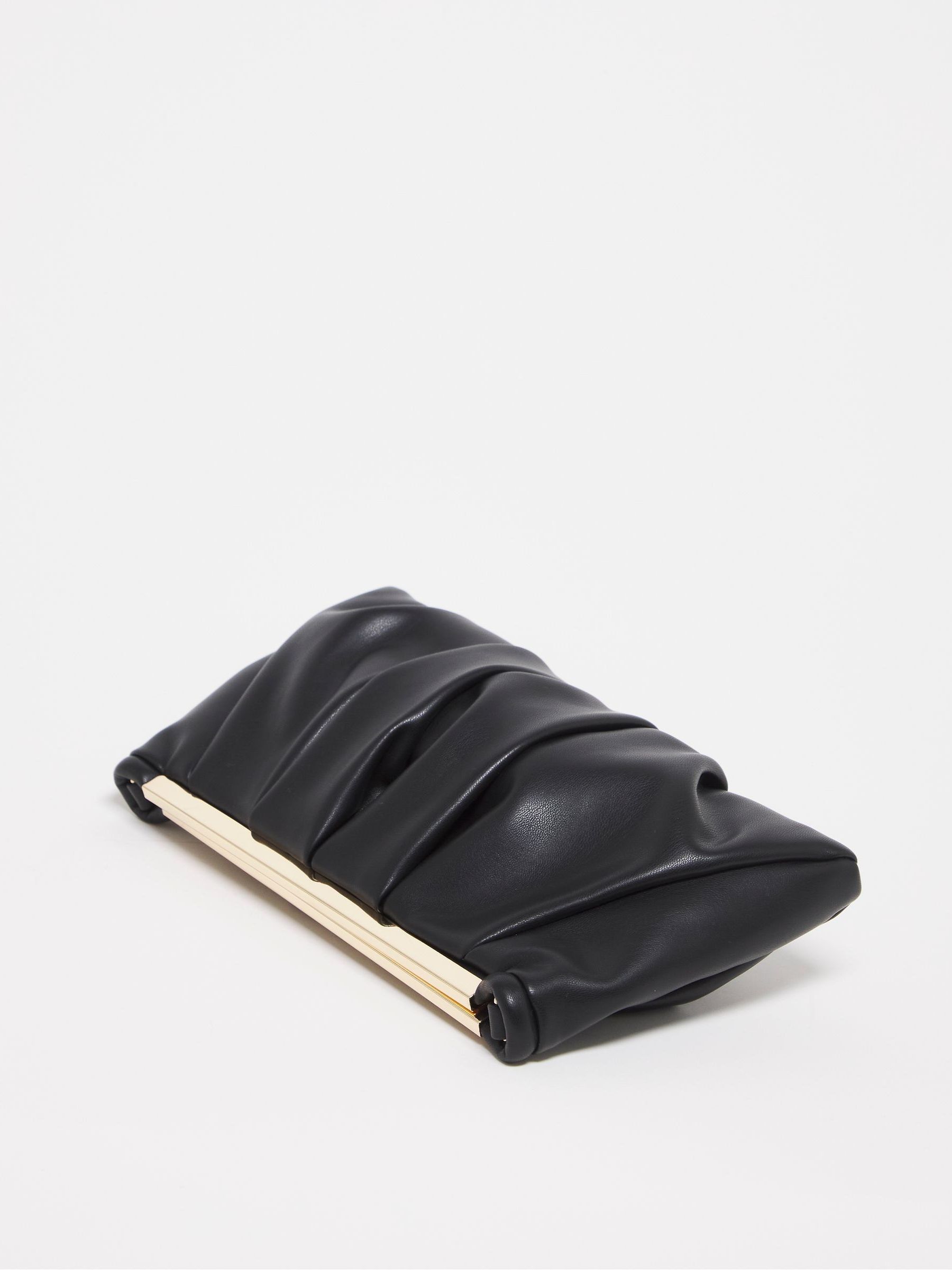 Ruched clutch bag outlet