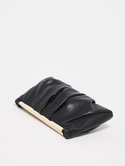 Simply Be Black Ruched Clutch Bag - Image 3 of 4