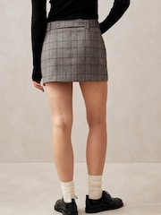 Alohas Brown Shibuya Checks Skirt - Image 2 of 6