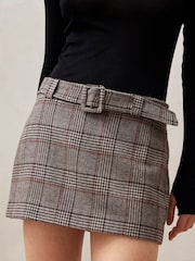 Alohas Brown Shibuya Checks Skirt - Image 6 of 6