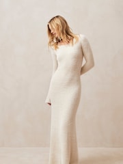 Alohas Natural Snow Tricot Maxi Dress - Image 3 of 6