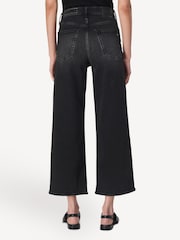 Rag & Bone Black Andi High Rise Ankle Wide Leg Jeans - Image 2 of 6
