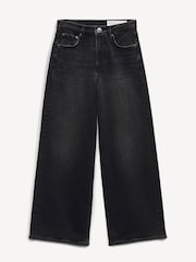 Rag & Bone Black Andi High Rise Ankle Wide Leg Jeans - Image 6 of 6