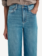 Rag & Bone Blue Sofie Ankle Stretch Wide Leg Jeans - Image 5 of 6