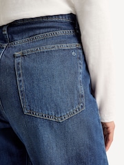 Rag & Bone Blue Logan Mid Rise Wide Leg Jeans - Image 6 of 8