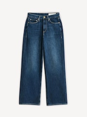 Rag & Bone Blue Logan Mid Rise Wide Leg Jeans - Image 8 of 8