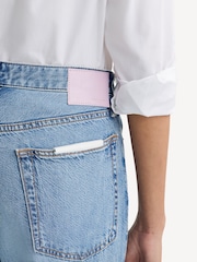 Rag & Bone Blue Logan Mid Rise Featherweight Wide Leg Jeans - Image 5 of 6