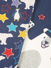 Frugi Blue Polar Bear Top And Leggings Set - Image 3 of 5