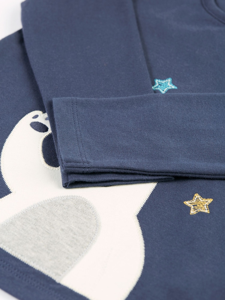 Frugi Blue Polar Bear Top And Leggings Set - Image 5 of 5 Frugi Blue Polar Bear Top And Leggings Set - Image 5 of 5