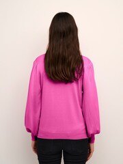 Kaffe KAlizza Buttons Round Neck Cardigan - Image 2 of 6
