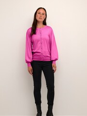 Kaffe KAlizza Buttons Round Neck Cardigan - Image 3 of 6
