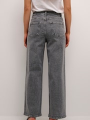 Kaffe Grey Ryana Wide Leg High-Waisted Jeans - Image 2 of 5