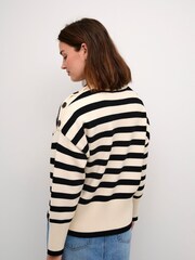 Kaffe Casual Fit  Marie Round Neck Pullover Black Jumper - Image 3 of 7