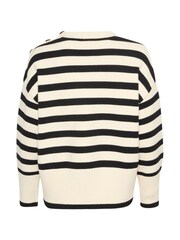 Kaffe Casual Fit  Marie Round Neck Pullover Black Jumper - Image 7 of 7