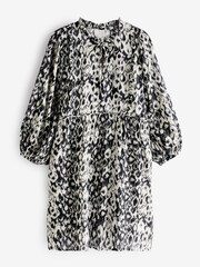 Kaffe Dagmar Above The Knee 3/4 Sleeve Black Dress - Image 5 of 7