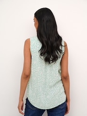 Kaffe Amber V-Neck Printed Sleeveless Top - Image 2 of 7