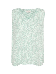 Kaffe Amber V-Neck Printed Sleeveless Top - Image 6 of 7