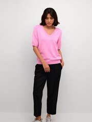 Kaffe Lise V-Neck Short Sleeve T-Shirt - Image 3 of 6