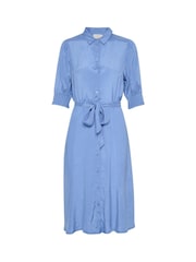 Kaffe Emine Half Sleeve Pocket Shirt Dress - Image 4 of 5