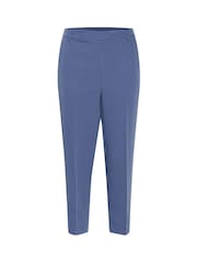 Kaffe Kasakura HW Cropped Relaxed Fit High Waist Length Regular Leg Trousers - Image 4 of 5