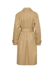 Kaffe KAelise Knee Length Buttons Trench Coat - Image 6 of 6
