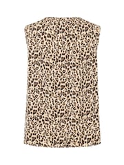 Saint Tropez Vanea Sleeveless Round Neck Animal Print Top - Image 2 of 2