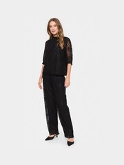 Saint Tropez Filipa Lace High Neck Black Blouse - Image 1 of 3