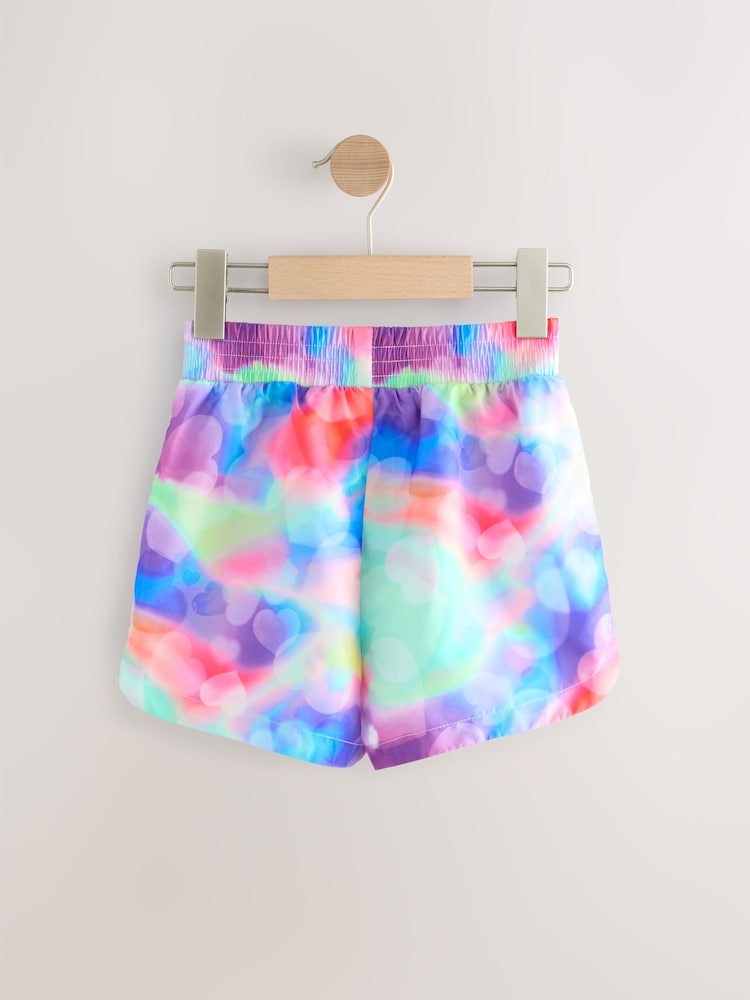 Rainbow Heart Printed Beach Shorts (3-16yrs) - Image 6 of 8