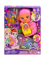 Polly Pocket Momma Monkey And Baby Playset - Image 1 of 5