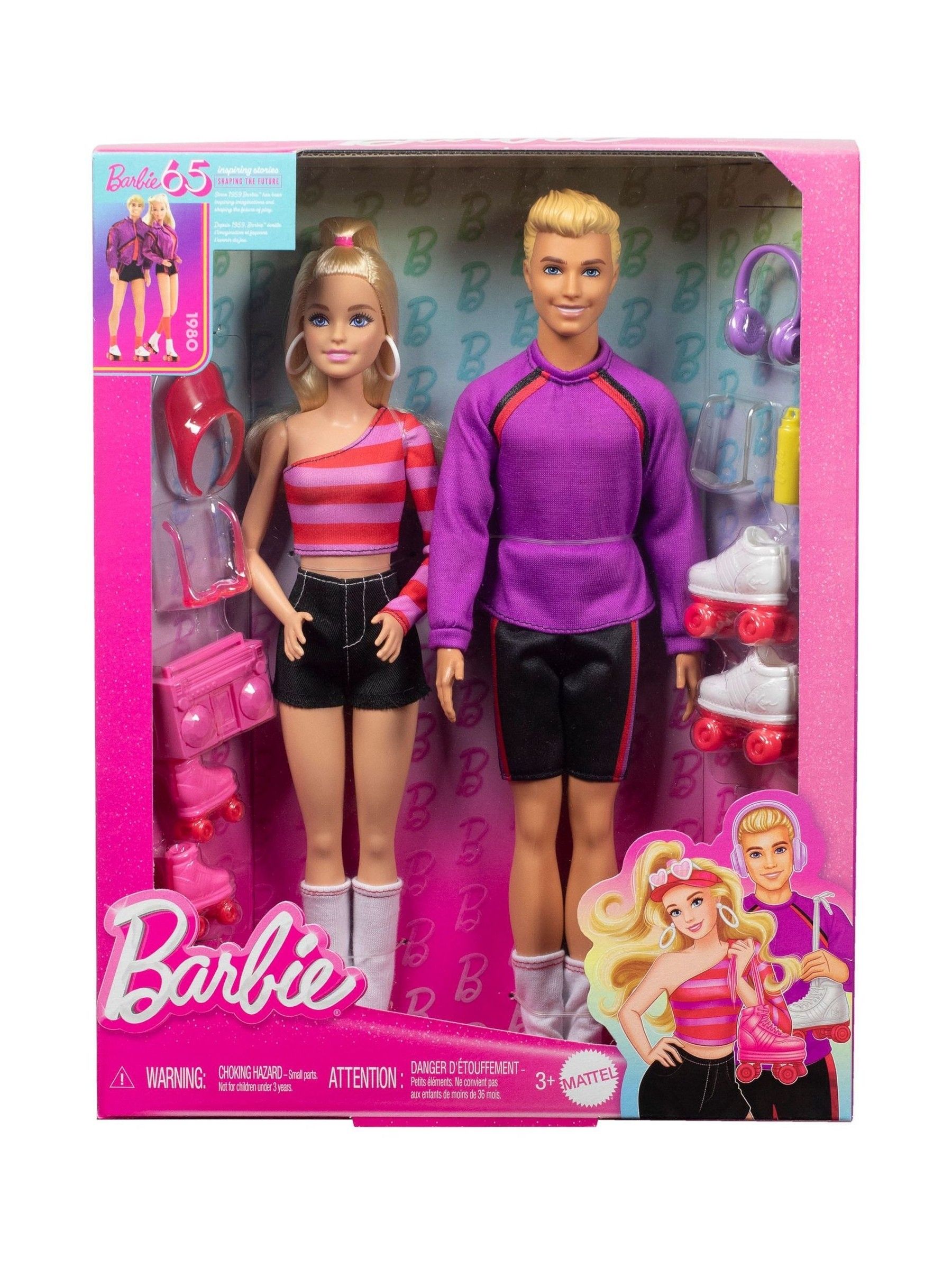 Barbie 65th Anniversary Barbie And Ken Fashionista Dolls 2 Pack