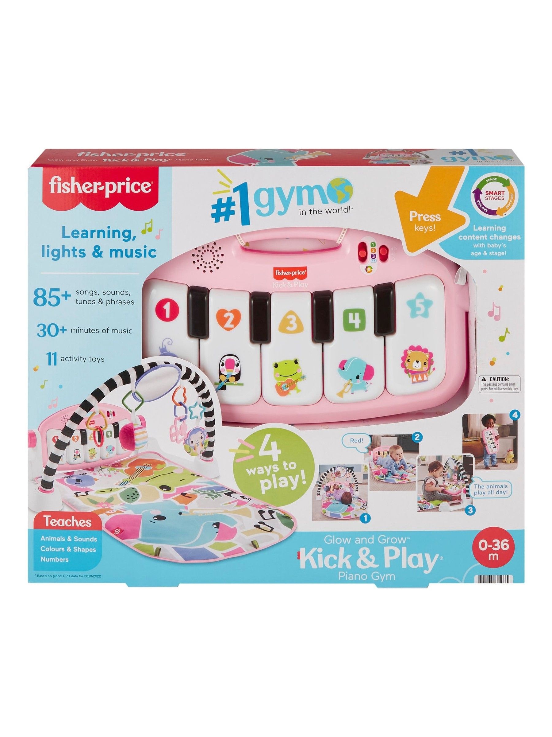 Buy Fisher Price Glow And Grow Kick And Play Piano Gym from the Next UK online shop