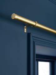 Gold Stud Finial Extendable 35mm Curtain Pole Kit - Image 2 of 4
