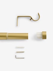 Gold Stud Finial Extendable 35mm Curtain Pole Kit - Image 3 of 4