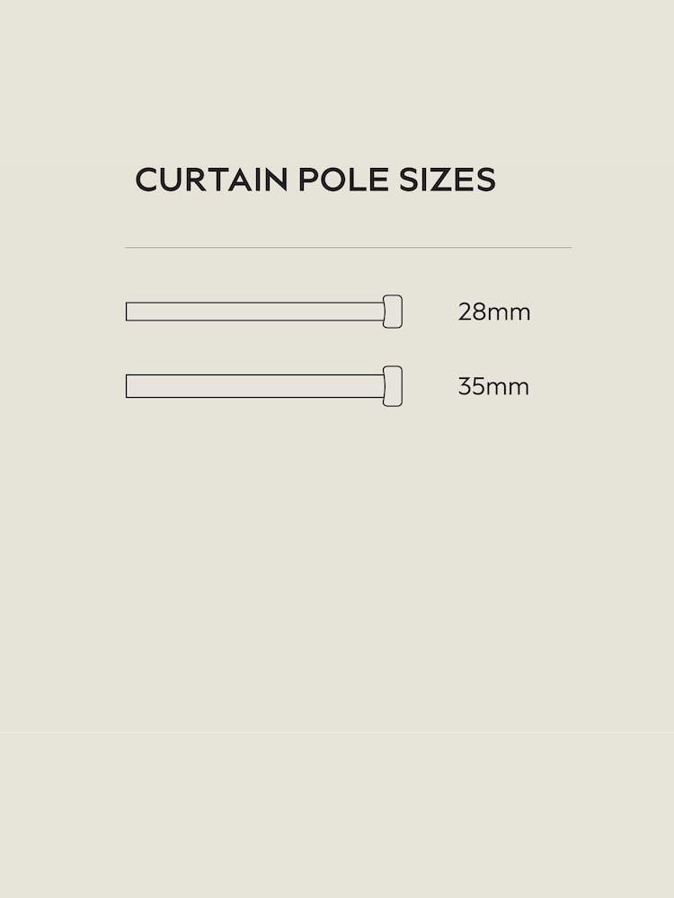 Gold Stud Finial Extendable 35mm Curtain Pole Kit - Image 5 of 5