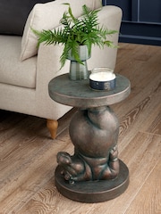 Grey Hattie Hippo Resin Shaped Side Table - Image 1 of 6