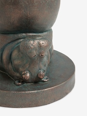 Grey Hattie Hippo Resin Shaped Side Table - Image 4 of 6