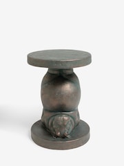 Grey Hattie Hippo Resin Shaped Side Table - Image 5 of 6