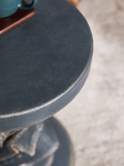 Grey Schnauzer dog resin Shaped Side Table - Image 2 of 6