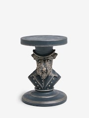 Grey Schnauzer dog resin Shaped Side Table - Image 4 of 6