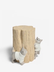 Natural Cats Resin Shaped Side Table - Image 4 of 5