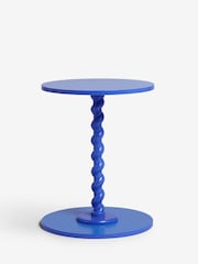Blue Twisted Base Side Table - Image 3 of 4